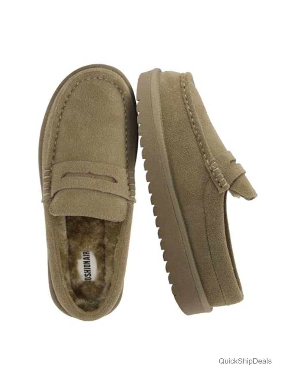 Genuine Suede Clogs Slip-On Mule Loafers Memory Foam